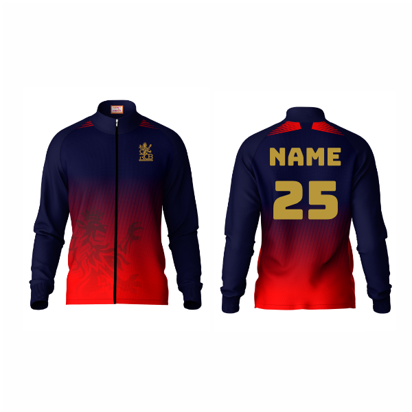 Next Print Customised Ipl Royal Challengers Bengaluru Printed  2025 Jersey Jacket
