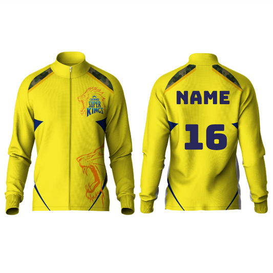Next Print Customised Ipl Chennai Super Kings Printed Jacket.