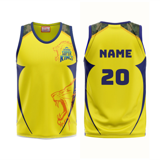 Next Print Ipl Chennai Design Basketball Jersey