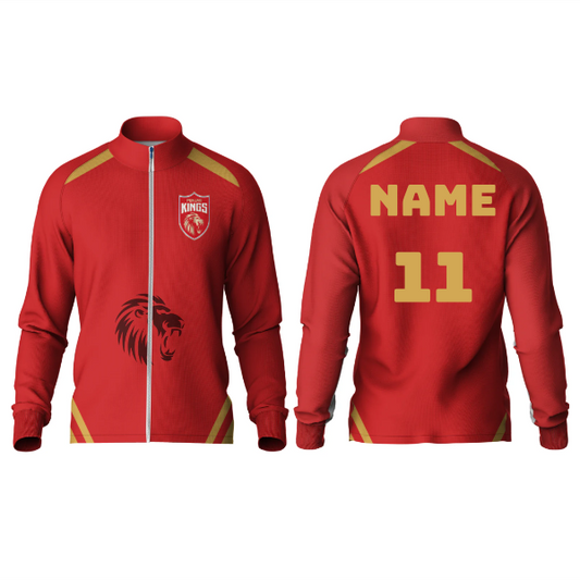 Next Print Ipl Punjab High Neck Polo Customized Jacket