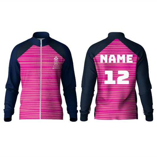 Next Print Ipl Rajasthan High Neck Polo Customized Jacket