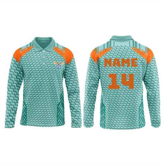 Next Print Ipl Lucknow Customisable Polo neck jersey