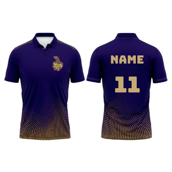 Next Print Ipl Kolkata Printed Polo Collar Jersey.