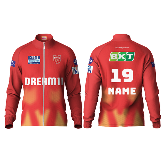 Next Print Customised Ipl Punjab Kings Printed Jersey Jacket