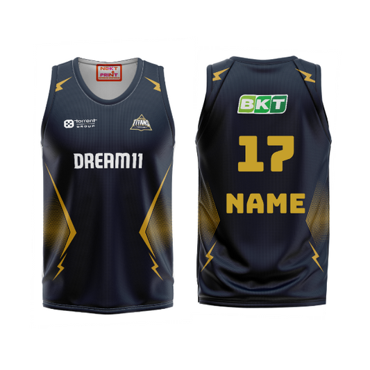 Next Print Customisable  Ipl Gujrat Basketball  jersey