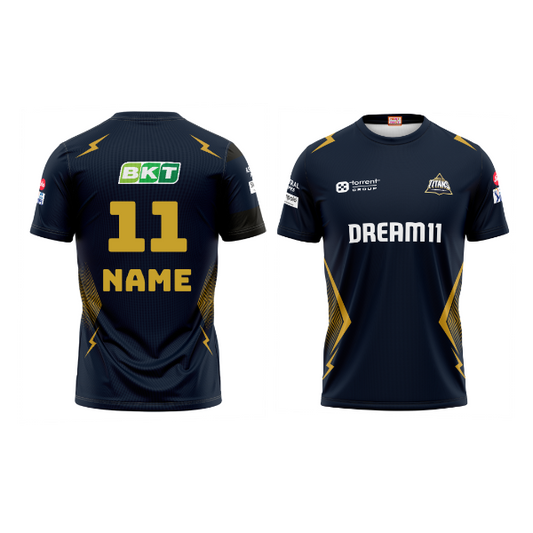 Next Print Customisable  Ipl Gujrat Round Neck jersey