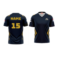 Next Print Customisable  Ipl Gujrat V Neck jersey