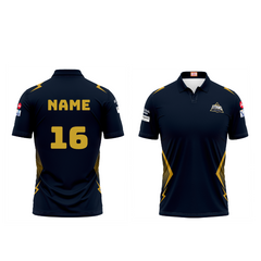 Next Print Customisable  Ipl Gujrat Polo collar jersey