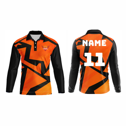 Next Print Ipl Hyderabad Printed Polo Collar full sleeves Jersey