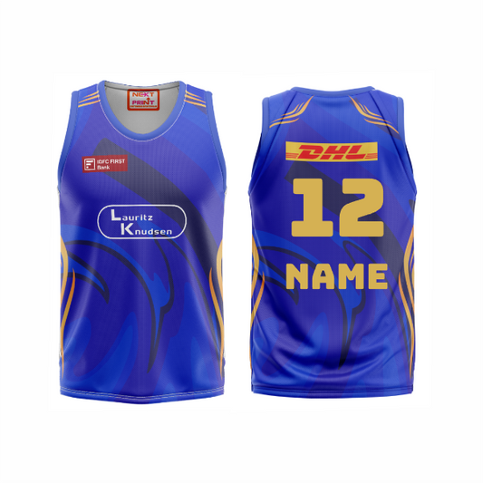 Next Print Customised Mumbai  Jersey Printed Basketball  T-Shirt.