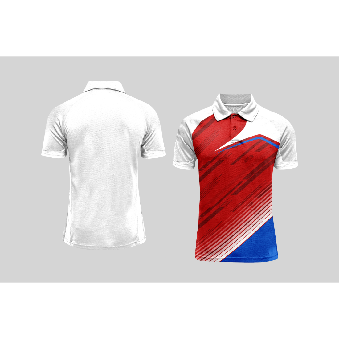 Next Print Cricket Polo Half White Customized Jersey NPCWH00A202