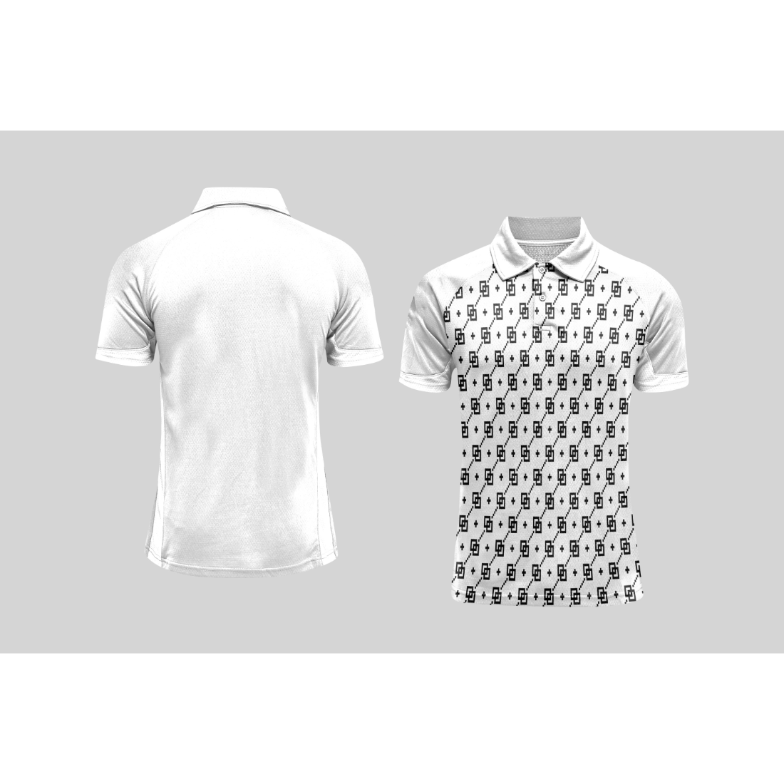 Next Print Cricket Polo Half White Customized Jersey NPCWH00A203