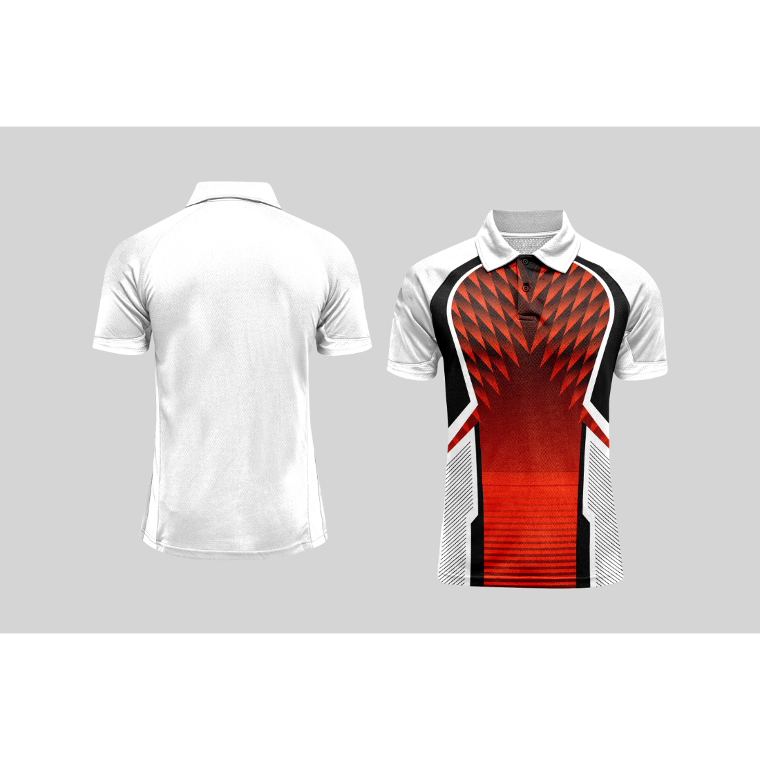 Next Print Cricket Polo Half White Customized Jersey NPCWH00A208