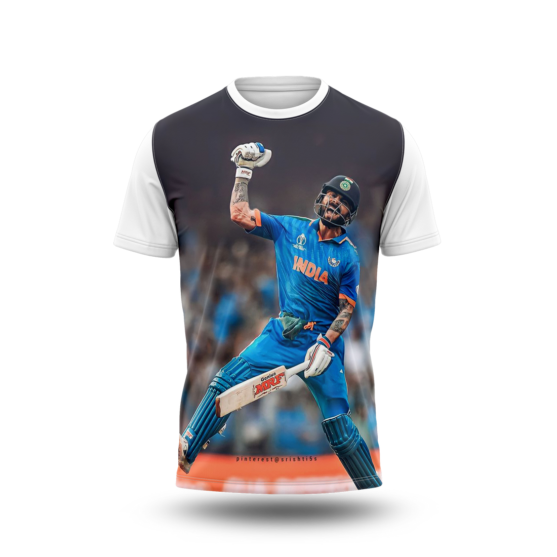Virat Kohli Photo Printed T-Shirt.