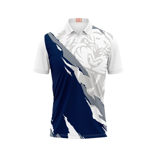 Next Print Customized Polo Neck White Jersey NP5000064