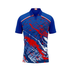 Next Print Customized Polo Neck Royal Blue Jersey NPTS18