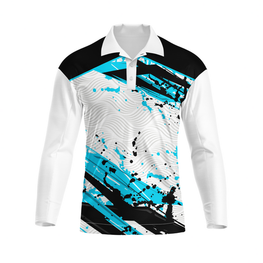 Next Print Polo Neck White Customized Jersey NPTS63