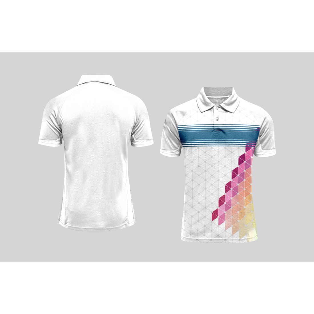 Next Print Cricket Polo Half White Customized Jersey NPCWH00A212