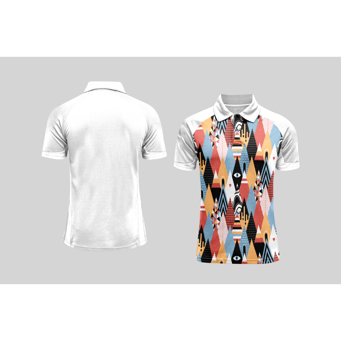 Next Print Cricket Polo Half White Customized Jersey NPCWH00A214