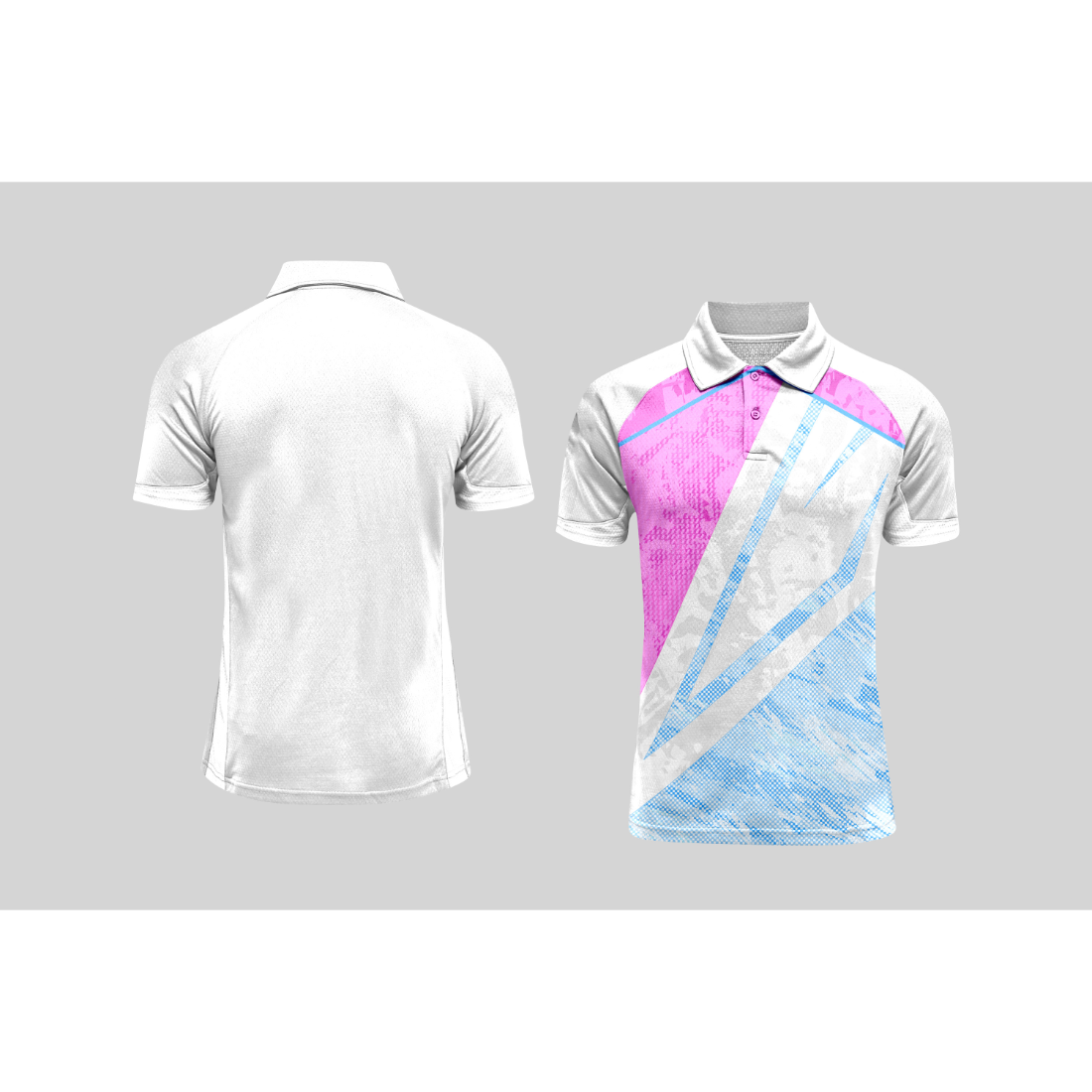 Next Print Cricket Polo Half White Customized Jersey NPCWH00A215