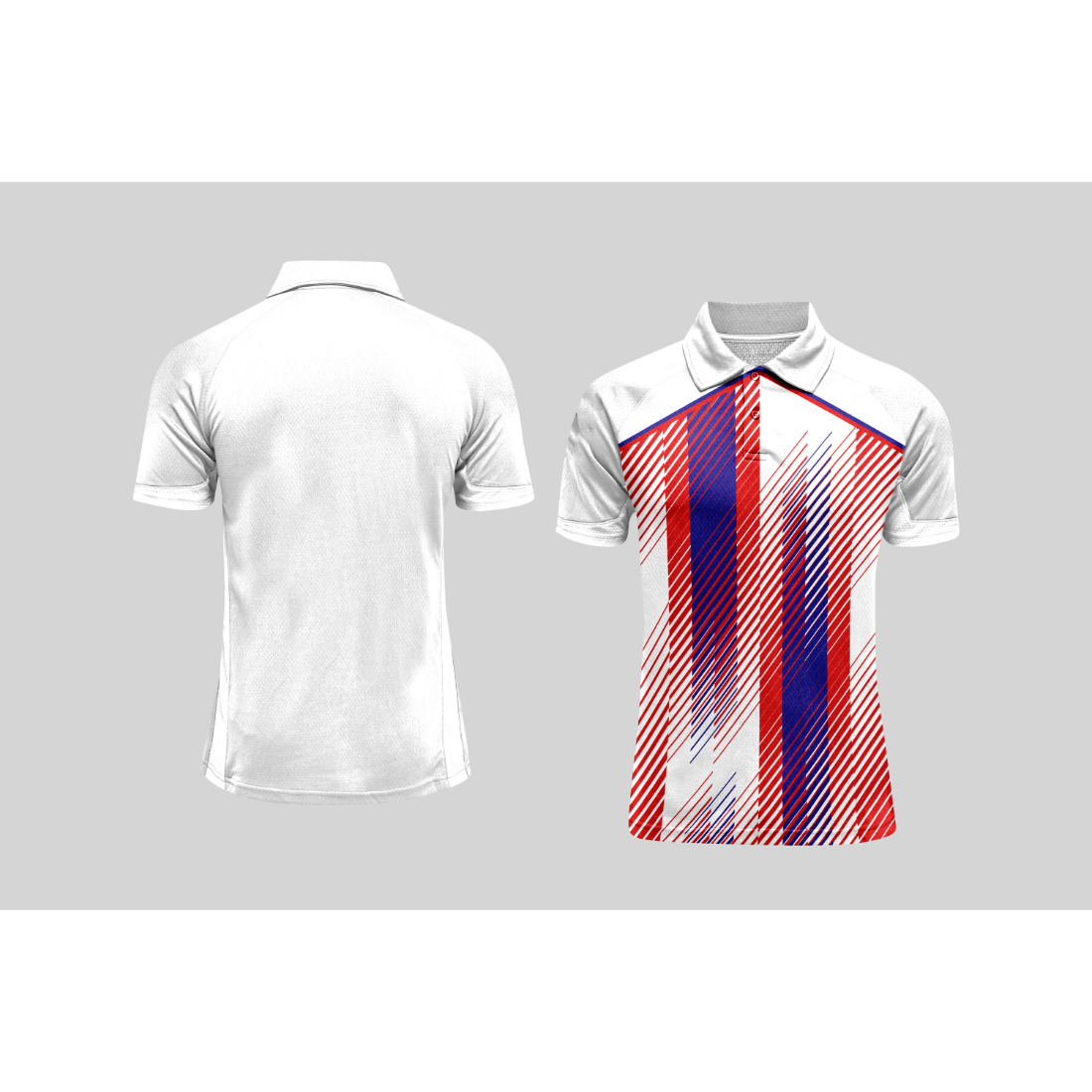 Next Print Cricket Polo Half White Customized Jersey NPCWH00A218