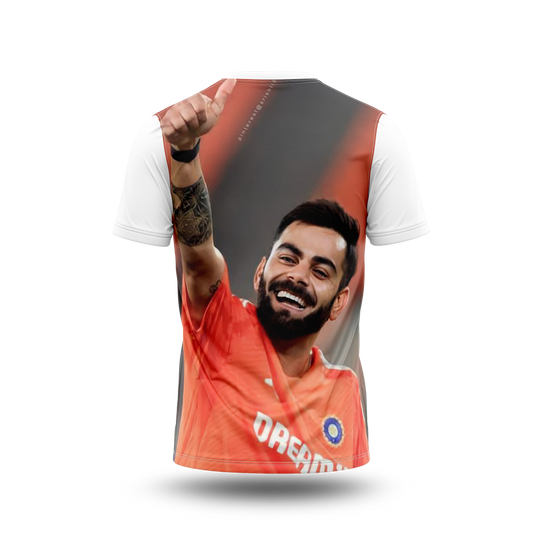 Virat Kohli Photo Printed T-Shirt.