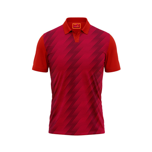 Red Polo Neck Half Sleeve T Shirt Nextprintr273