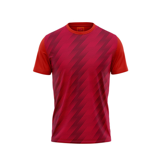 Red Round Neck Half Sleeve Tshirt Nextprintr273