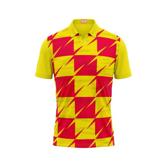 Next Print Customised Polo Neck Yellow Jersey NPTS13