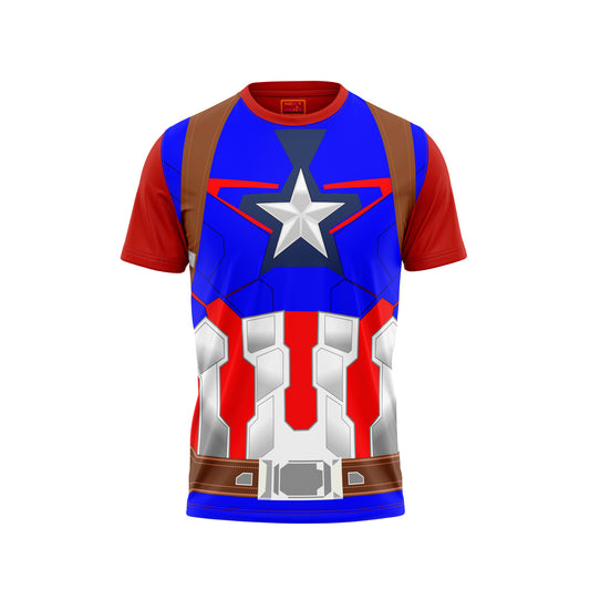 Red Round Neck Half Sleeve Tshirt NextprintrJ154