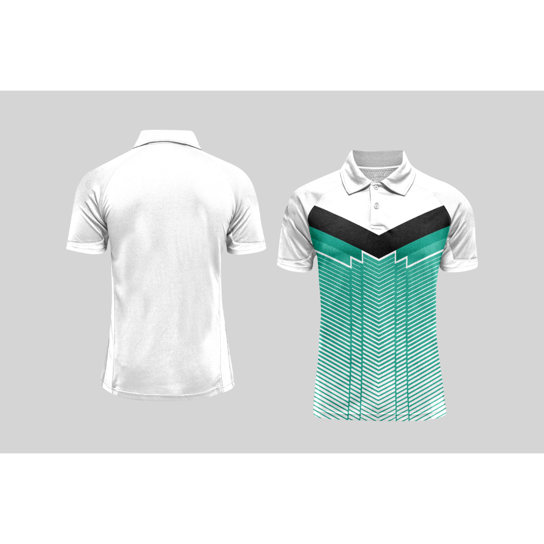 Next Print Cricket Polo Half White Customized Jersey NPCWH00A223