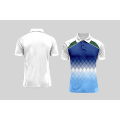 Next Print Cricket Polo Half White Customized Jersey NPCWH00A228