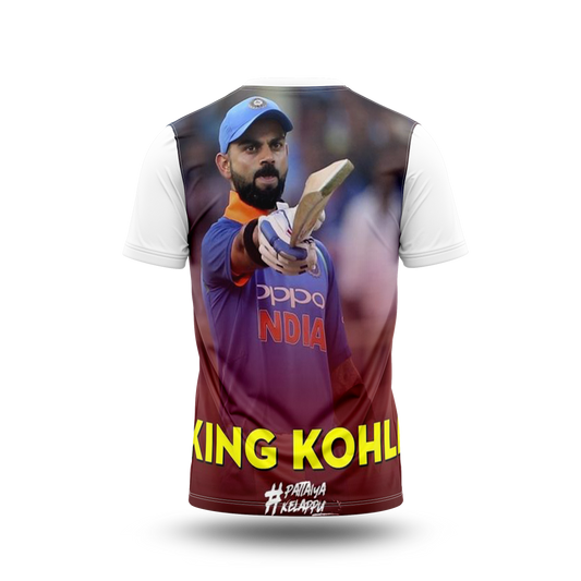 Virat Kohli Photo Printed T-Shirt.