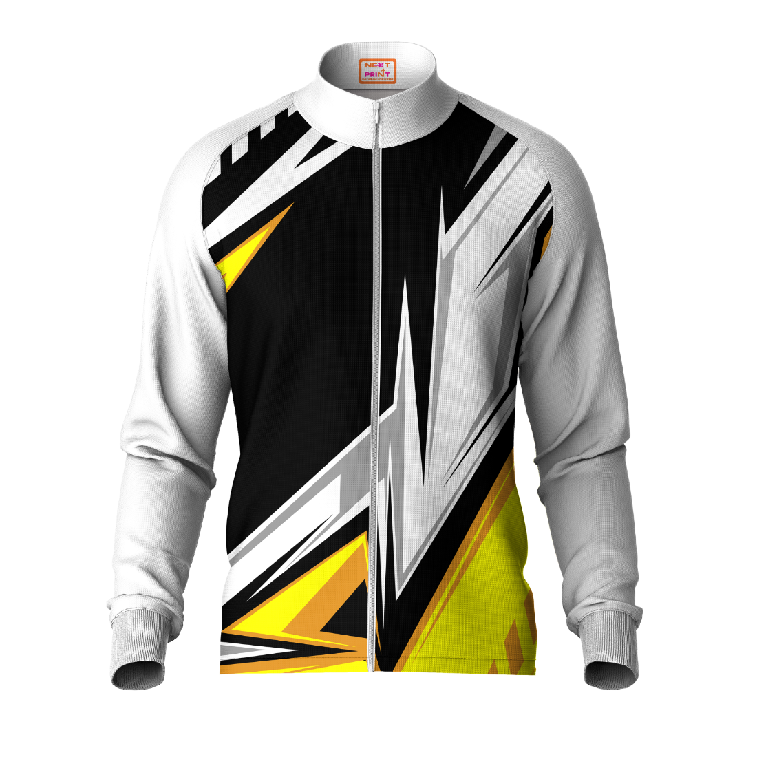 Next Print Printed White Jacket.