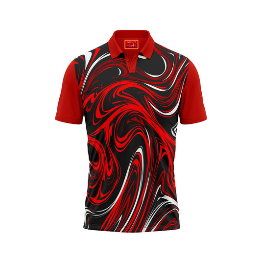 Red Polo Neck Half Sleeve T Shirt NextprintrM161