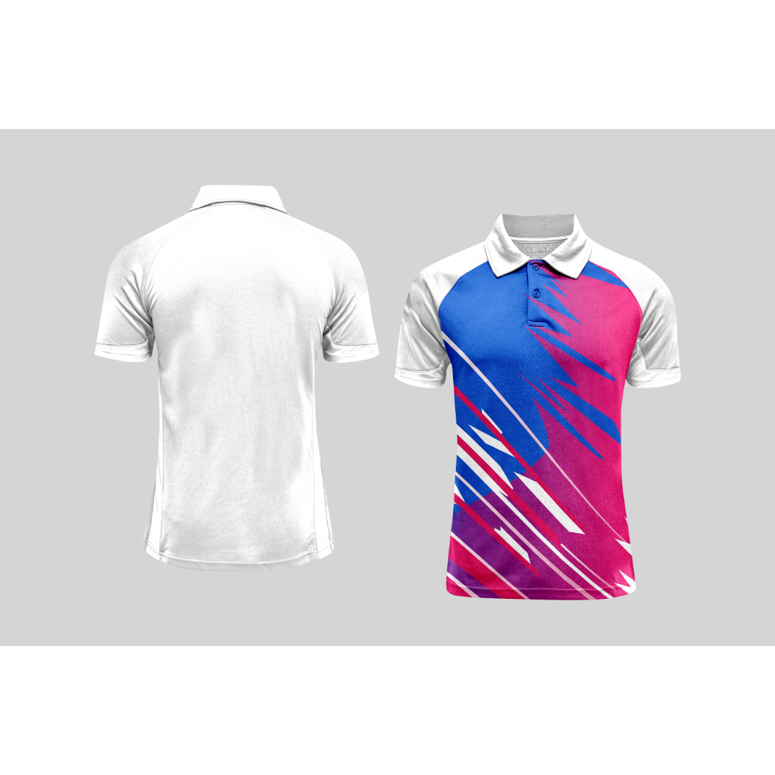 Next Print Cricket Polo Half White Customized Jersey NPCWH00A22