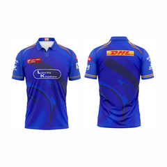 Next Print Customised Mumbai  Jersey Printed Polo Collar T-Shirt.