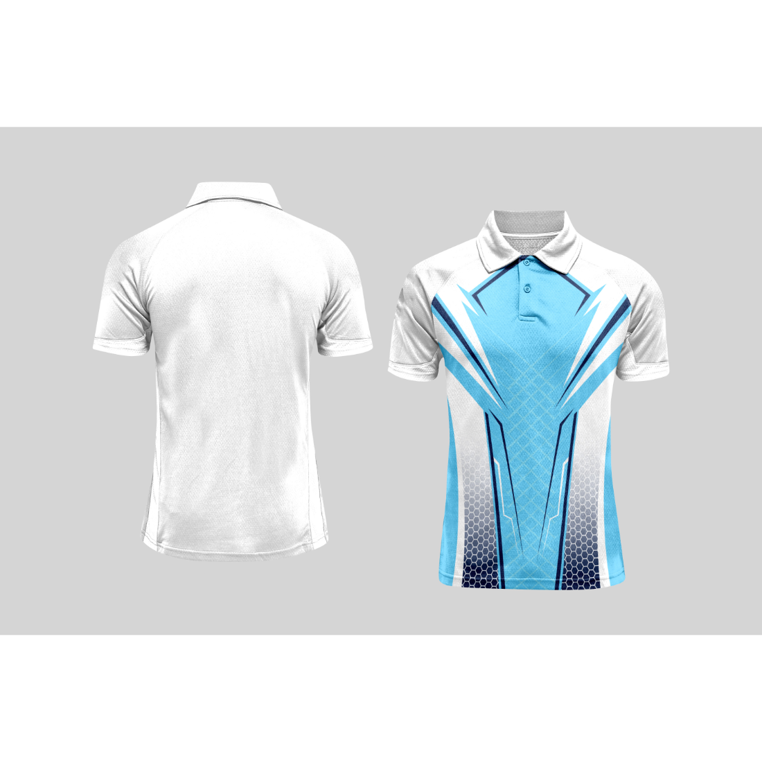 Next Print Cricket Polo Half White Customized Jersey NPCWH00A230