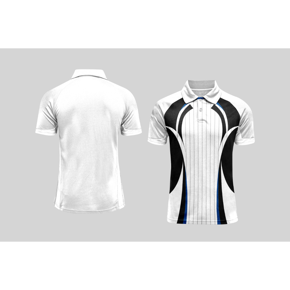 Next Print Cricket Polo Half White Customized Jersey NPCWH00A232