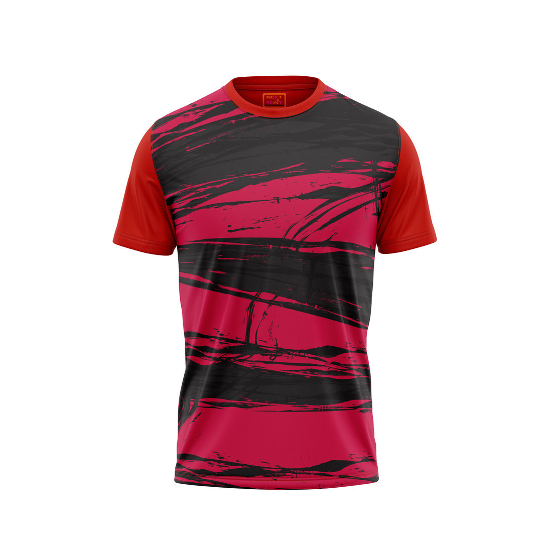 Red Round Neck Half Sleeve Tshirt NextprintrL150