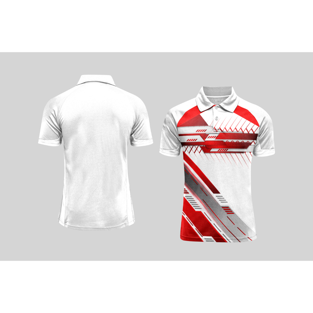 Next Print Cricket Polo Half White Customized Jersey NPCWH00A237