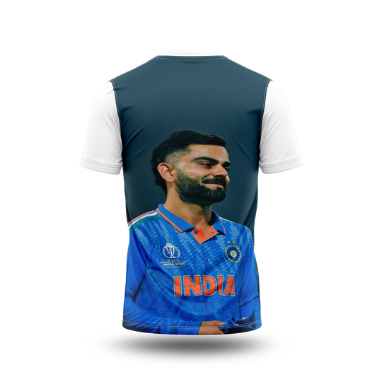 Virat Kohli Photo Printed T-Shirt.