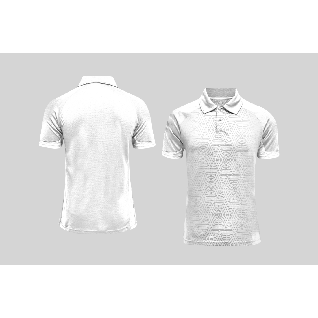 Next Print Cricket Polo Half White Customized Jersey NPCWH00A23