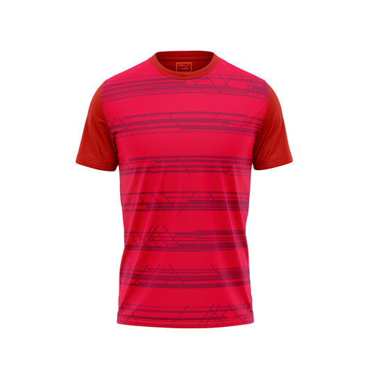 Red Round Neck Half Sleeve Tshirt Nextprintr276