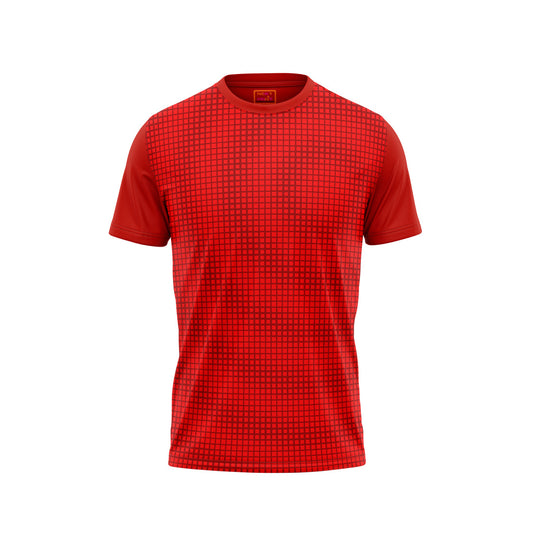 Red Round Neck Half Sleeve Tshirt NextprintrM164