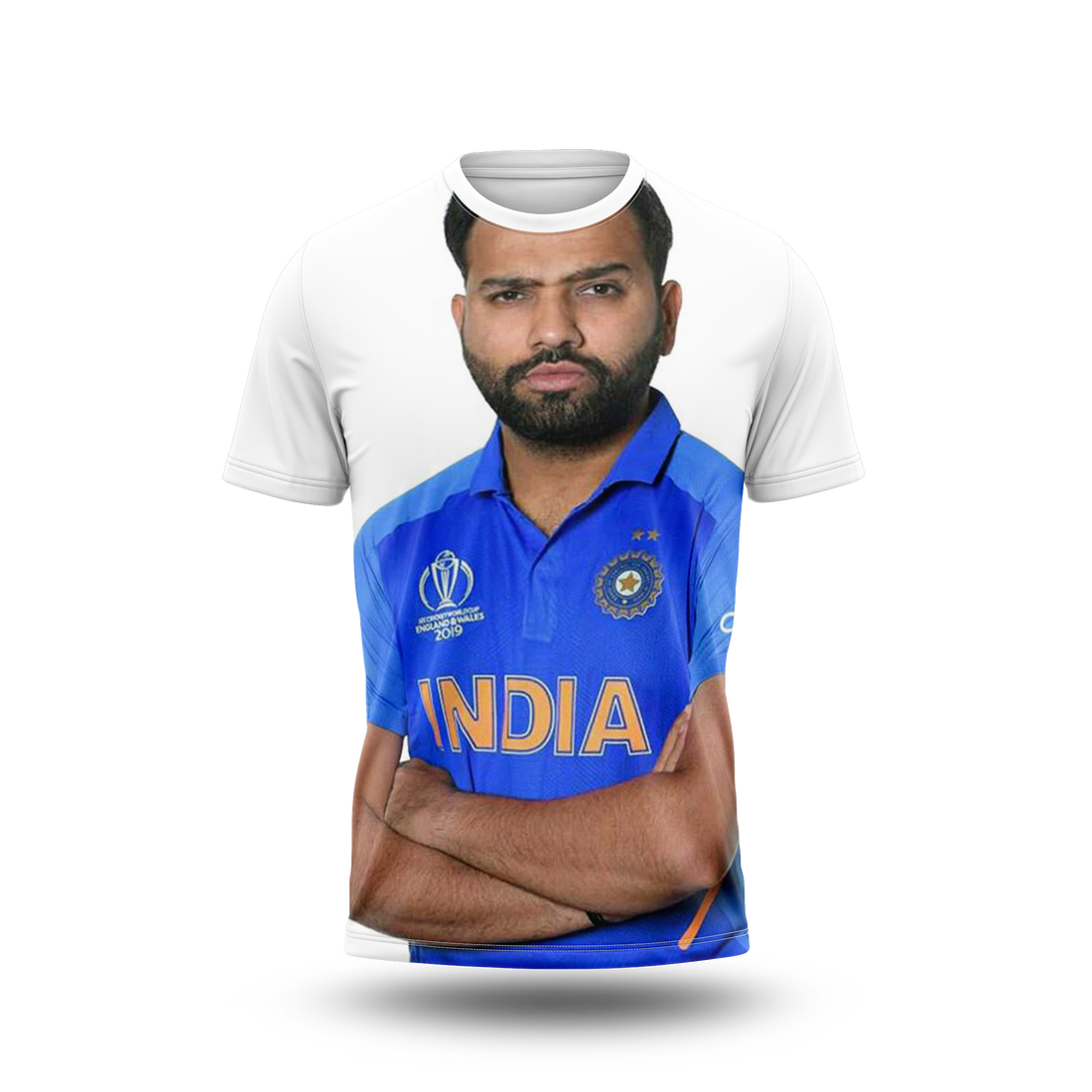 Rohit Sharma Photo Printed T-Shirt.