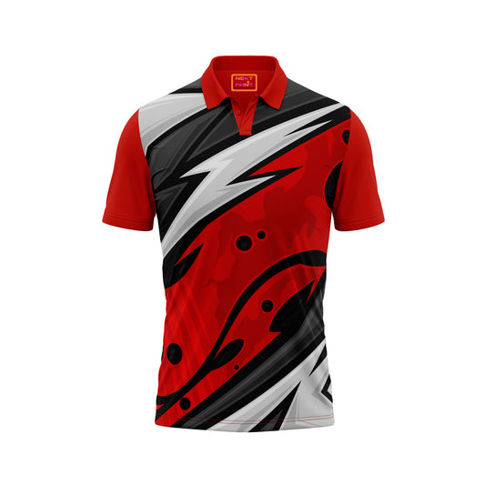 Red Polo Neck Half Sleeve T Shirt Nextprint L182