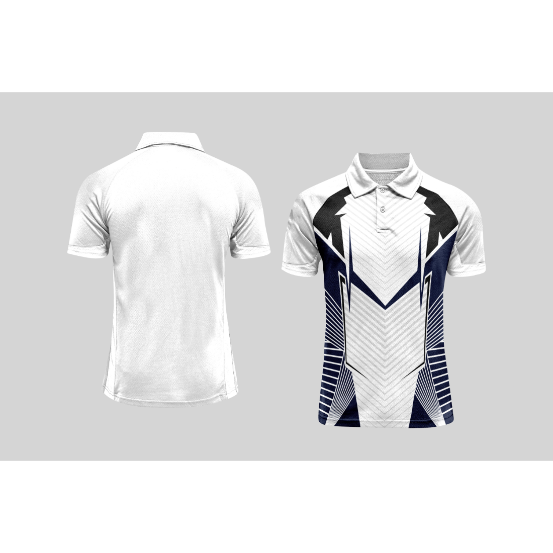 Next Print Cricket Polo Half White Customized Jersey NPCWH00A242