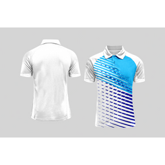 Next Print Cricket Polo Half White Customized Jersey NPCWH00A247