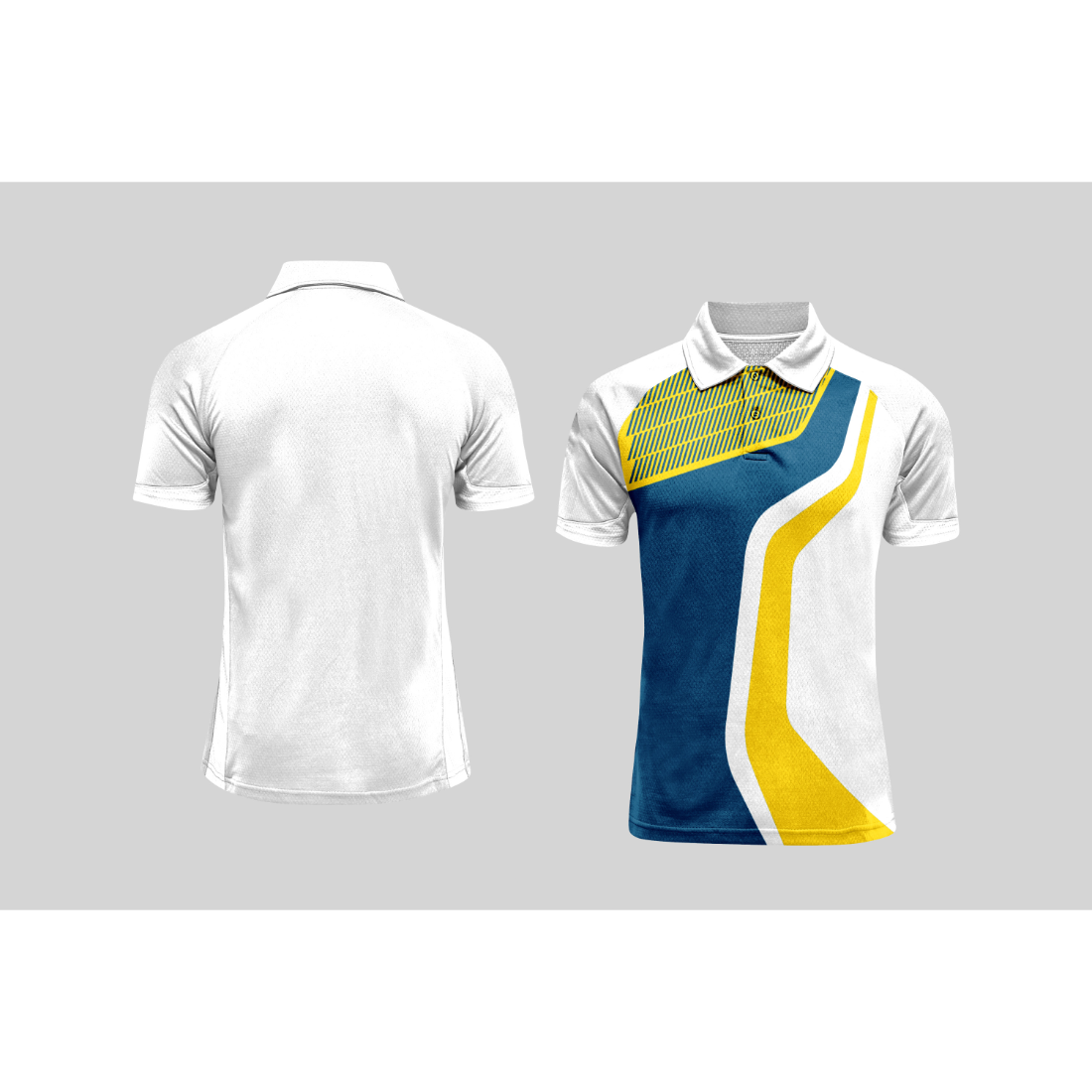 Next Print Cricket Polo Half White Customized Jersey NPCWH00A249